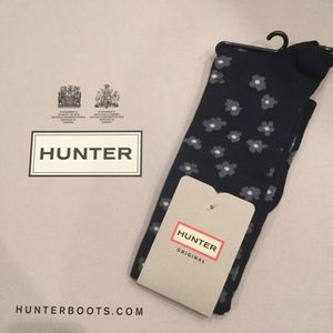 Hunter Floral Knee High Welly Socks